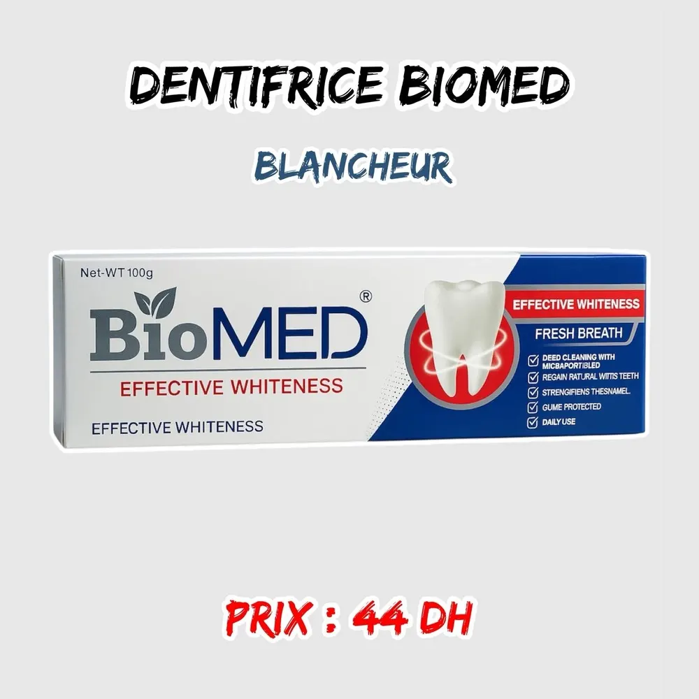 BIOMED DENTIFRICE EFFECTIVE WHITENESS 100 G