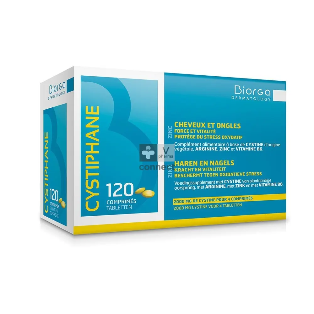 Biorga-Cystiphane Cheveux et Ongles - 120 comprimés