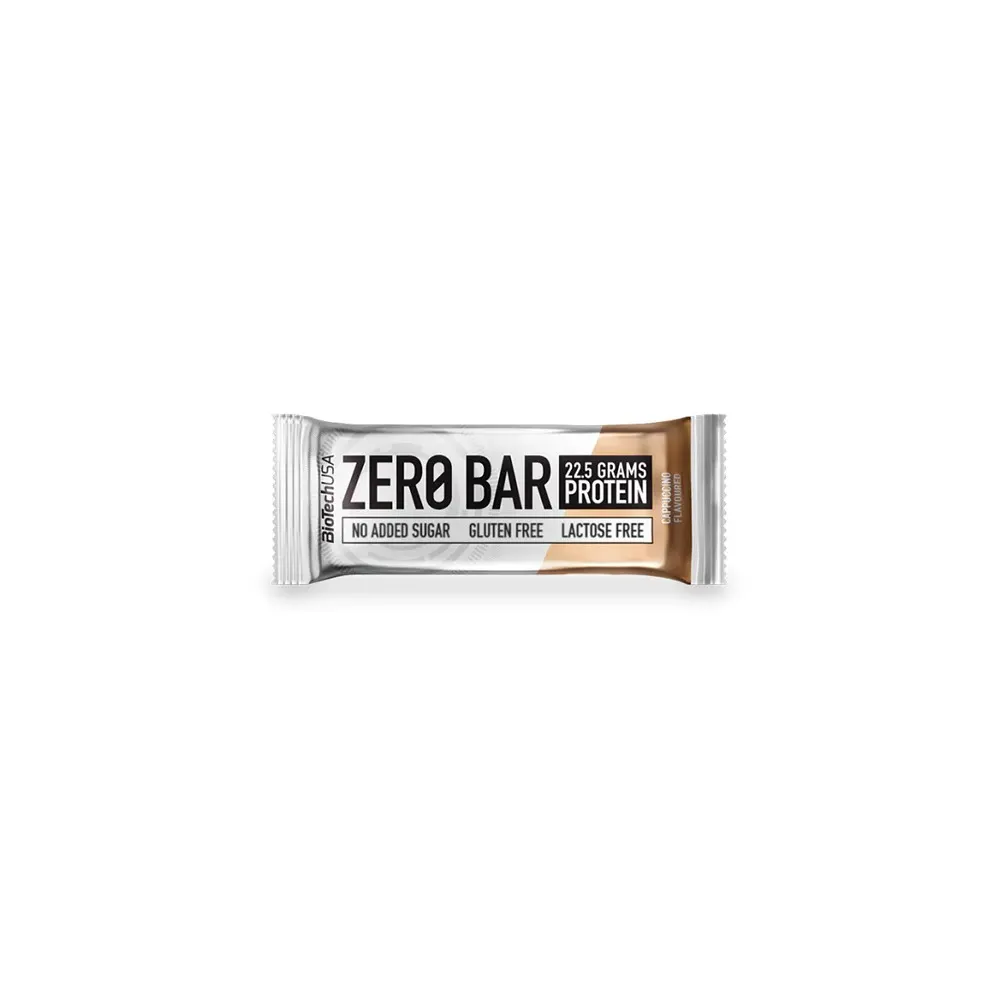 BioTechUSA Zero Bar CAPPUCCINO 50g- 22.5G PROTEIN + 190 KCAL