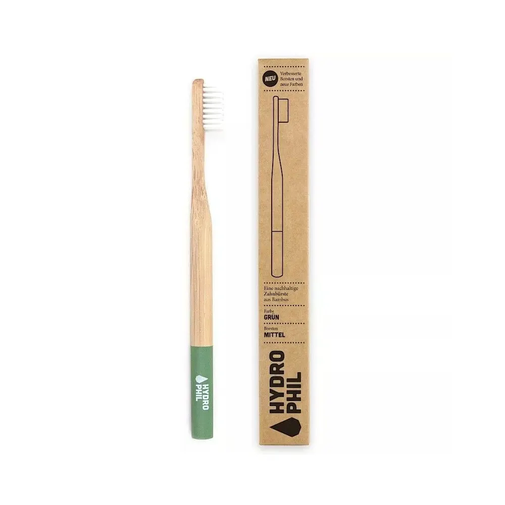 BROSSE A DENTS BAMBOU MEDIUM VERT