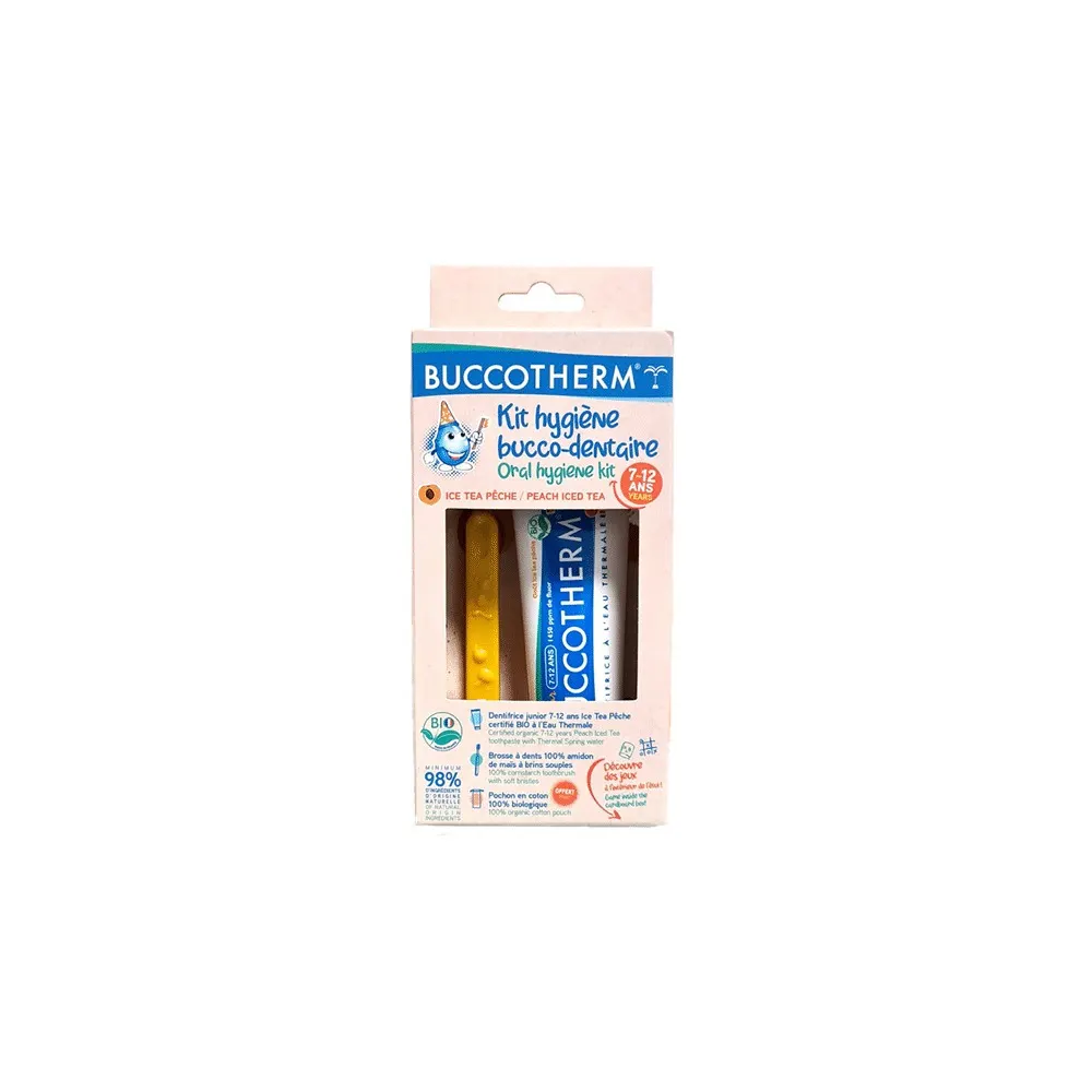 BUCCOTHERM KIT ENFANT 7-12 ANS 50 ML GOUT PECHE