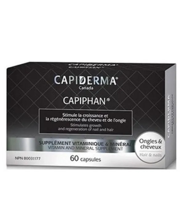 Capiderma Capiphan للأظافر والشعر 60 كبسولة