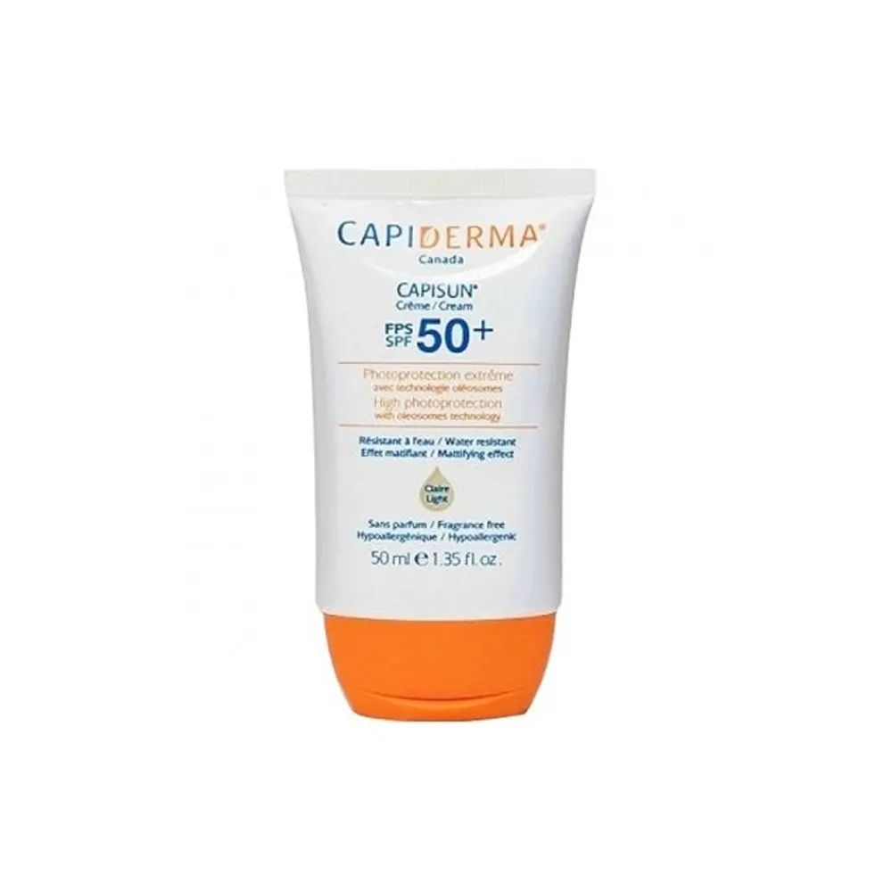 Capiderma Capisun واقٍ شفاف ملون SPF 50+