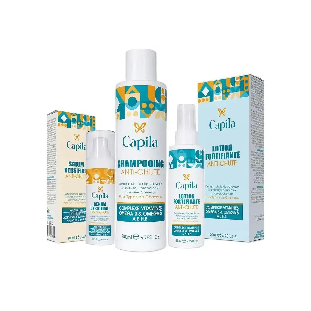 Capila شامبو 200 مل + لوشن 125 مل + سيروم 30 مل باك ضد تساقط الشعر