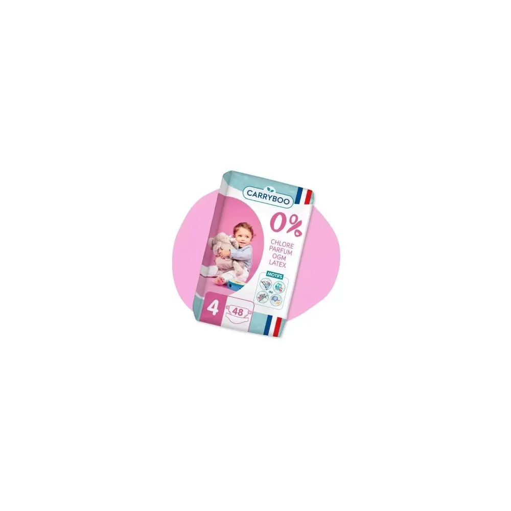 Carryboo حفاضات إيكولوجية مقاس 4 (7-18 كلغ) x44