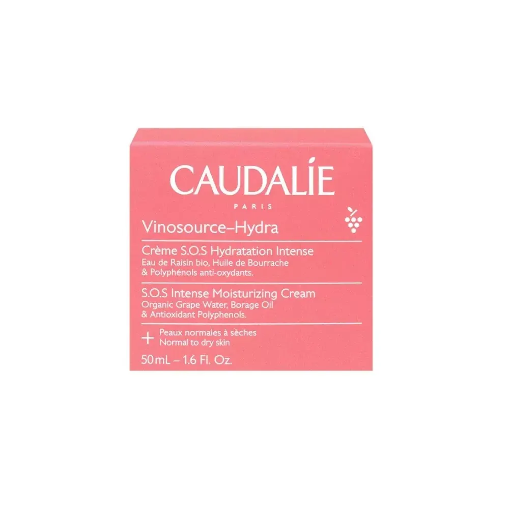 Caudalie Vinosource Hydra علبة هدية Duo S.O.S ترطيب