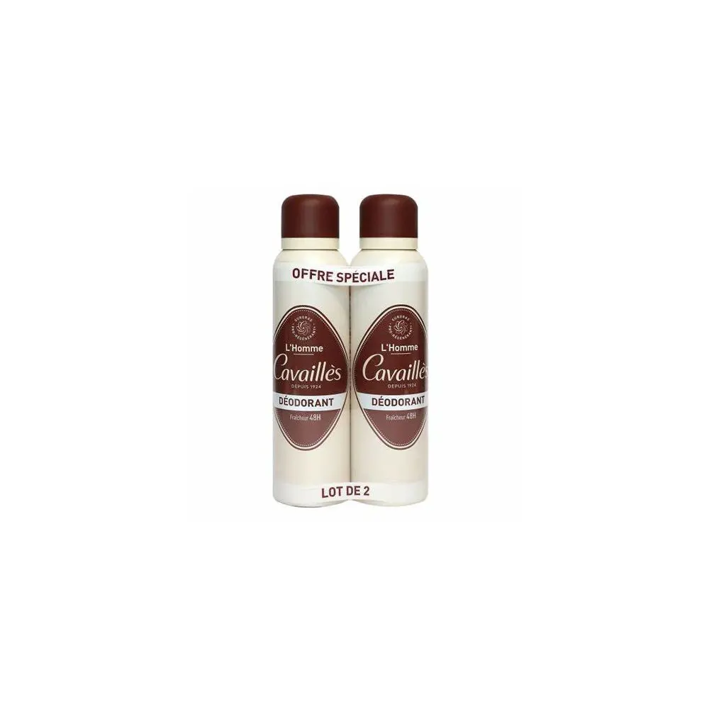 CAVAILLÈS OFFRE SPECIAL LOT DE 2 DEODORANT FRAICHEUR 48H 150ML X 2