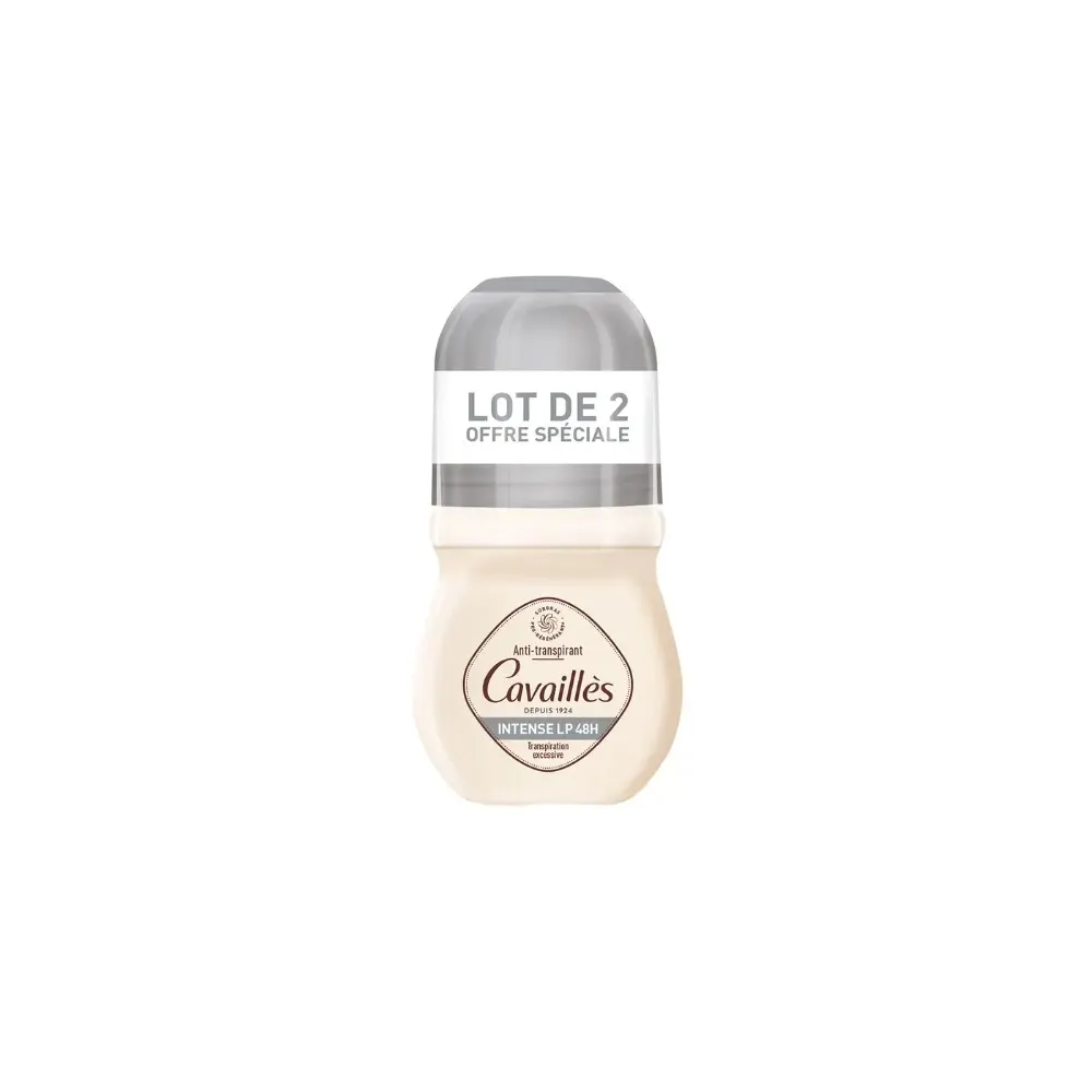 CAVAILLÈS LOT DE 2 DEODORANT INTENSE LP ANTI-TRANSPIRANT 48H ROLL-ON 2 x 50ML