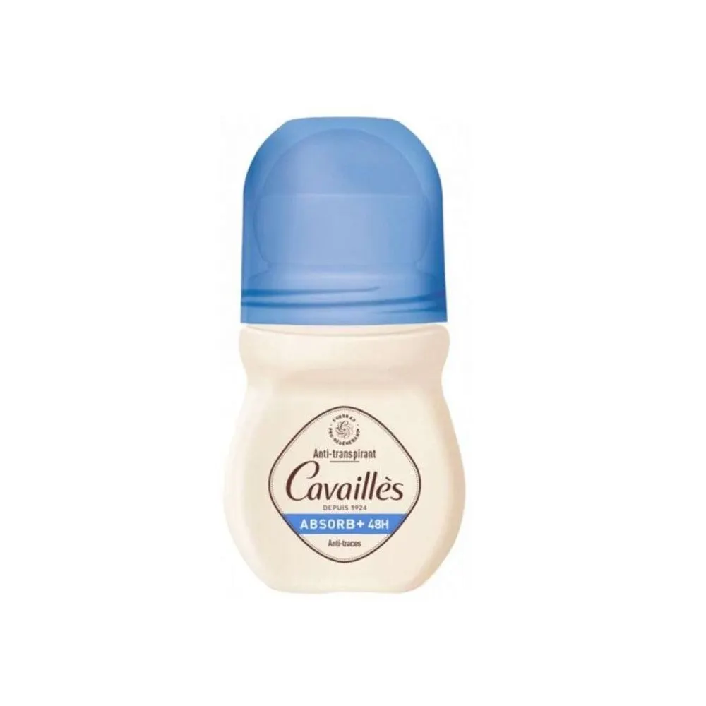 CAVAILLES DEODORANT ABSORB + 48 H ROLL ON ANTI TRACES 50 ML