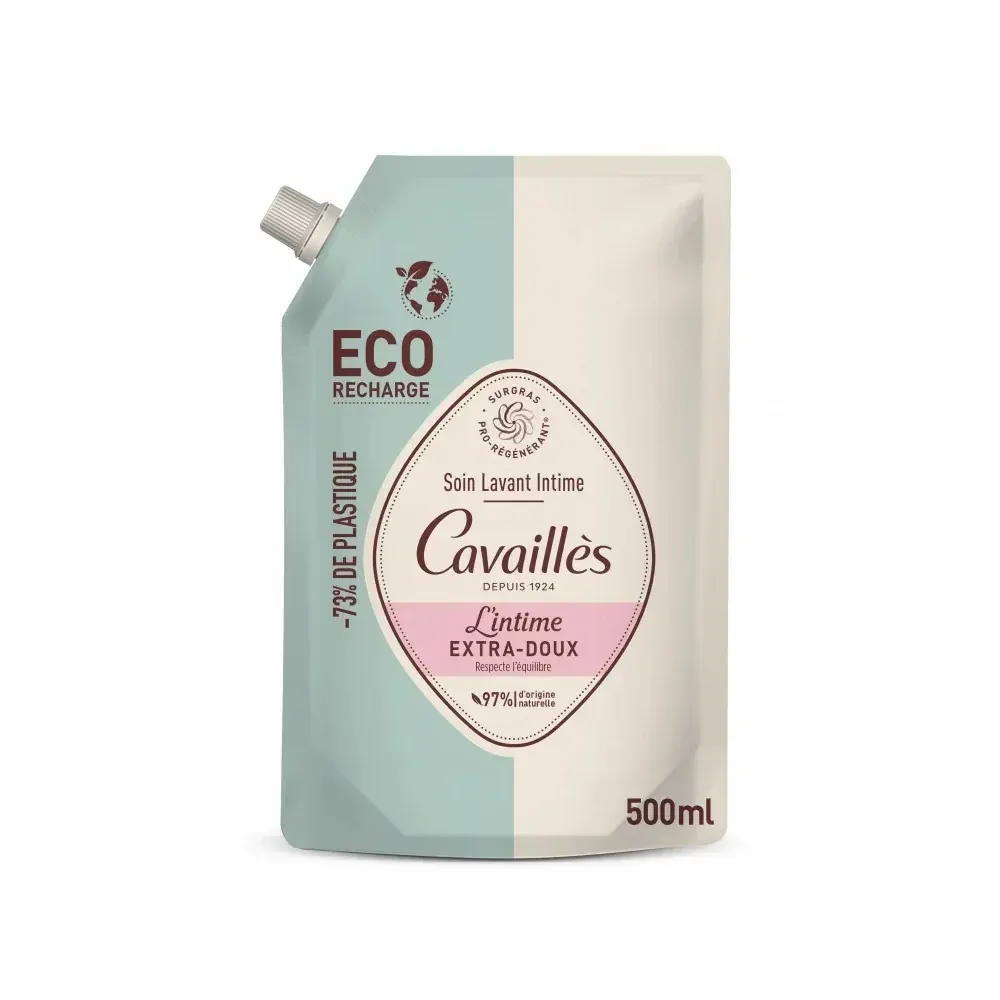 CAVAILLES ECO RECHARGE SOIN TOILETTE INTIME EXTRA DOUX 500ML