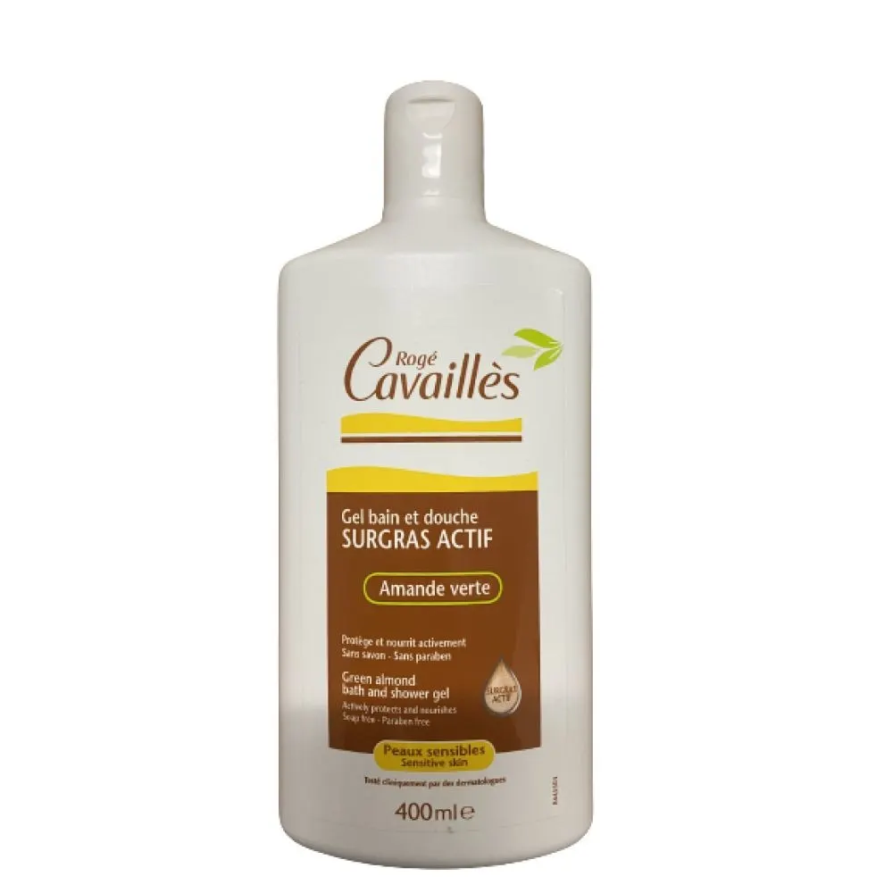 CAVAILLES GEL BAIN ET DOUCHE SURGRAS AMANDE VERTE 400 ML