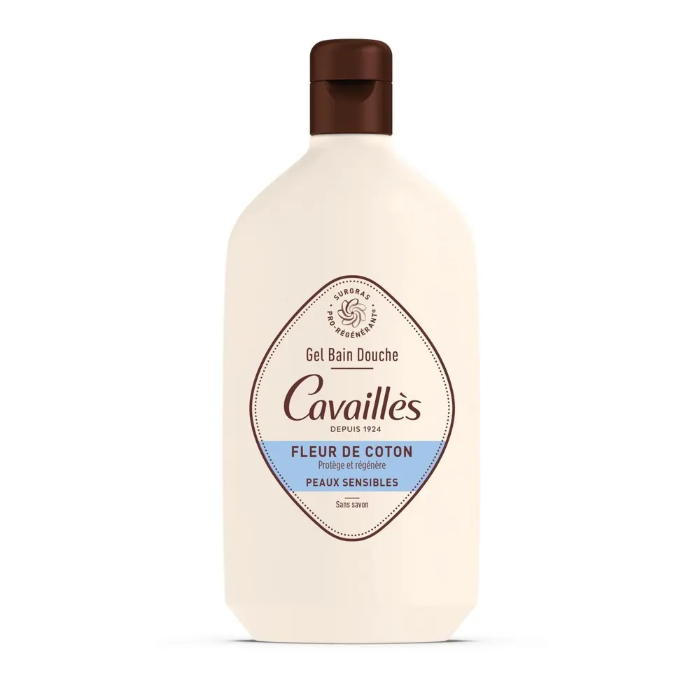 CAVAILLES GEL BAIN ET DOUCHE SURGRAS FLEUR DE COTON 400 ML