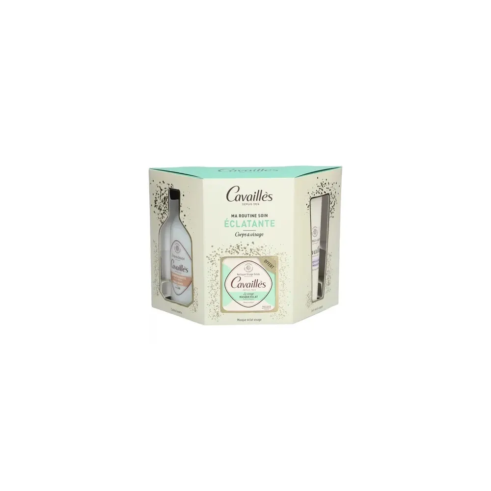 Cavailles ma routine Soin Eclatante Creme Miraculeuse + Creme Douche Nourissante + Savon