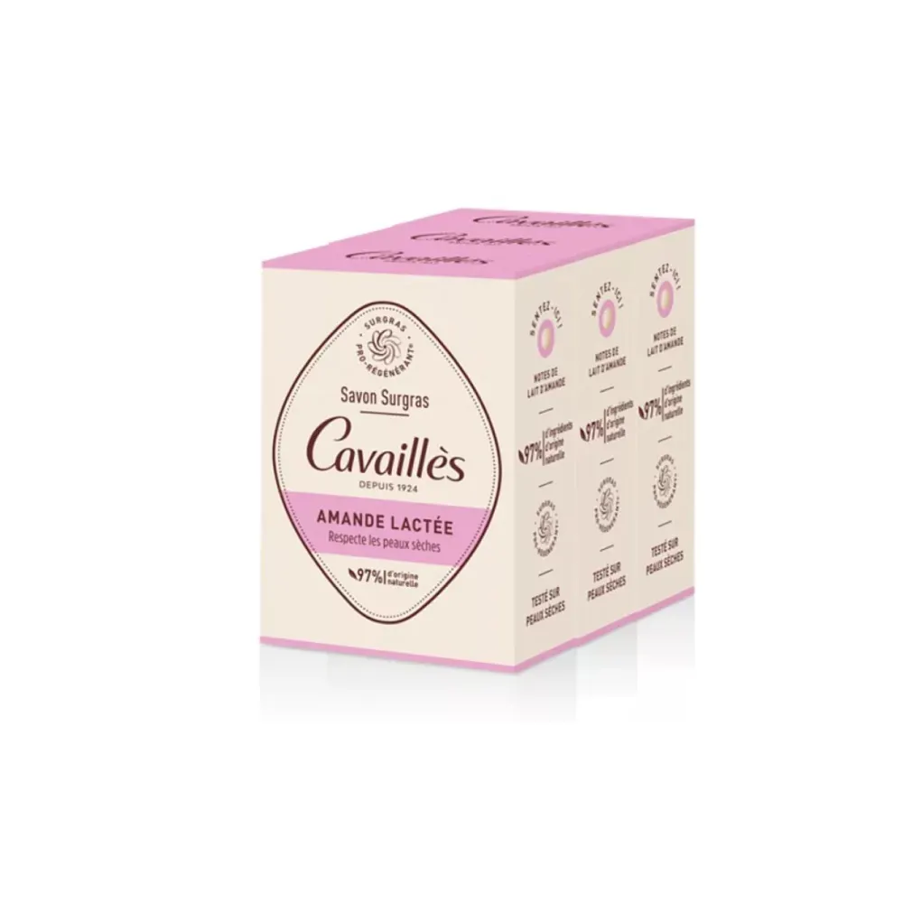 Cavaillès Savon Solide Amande Lactée 3x200G