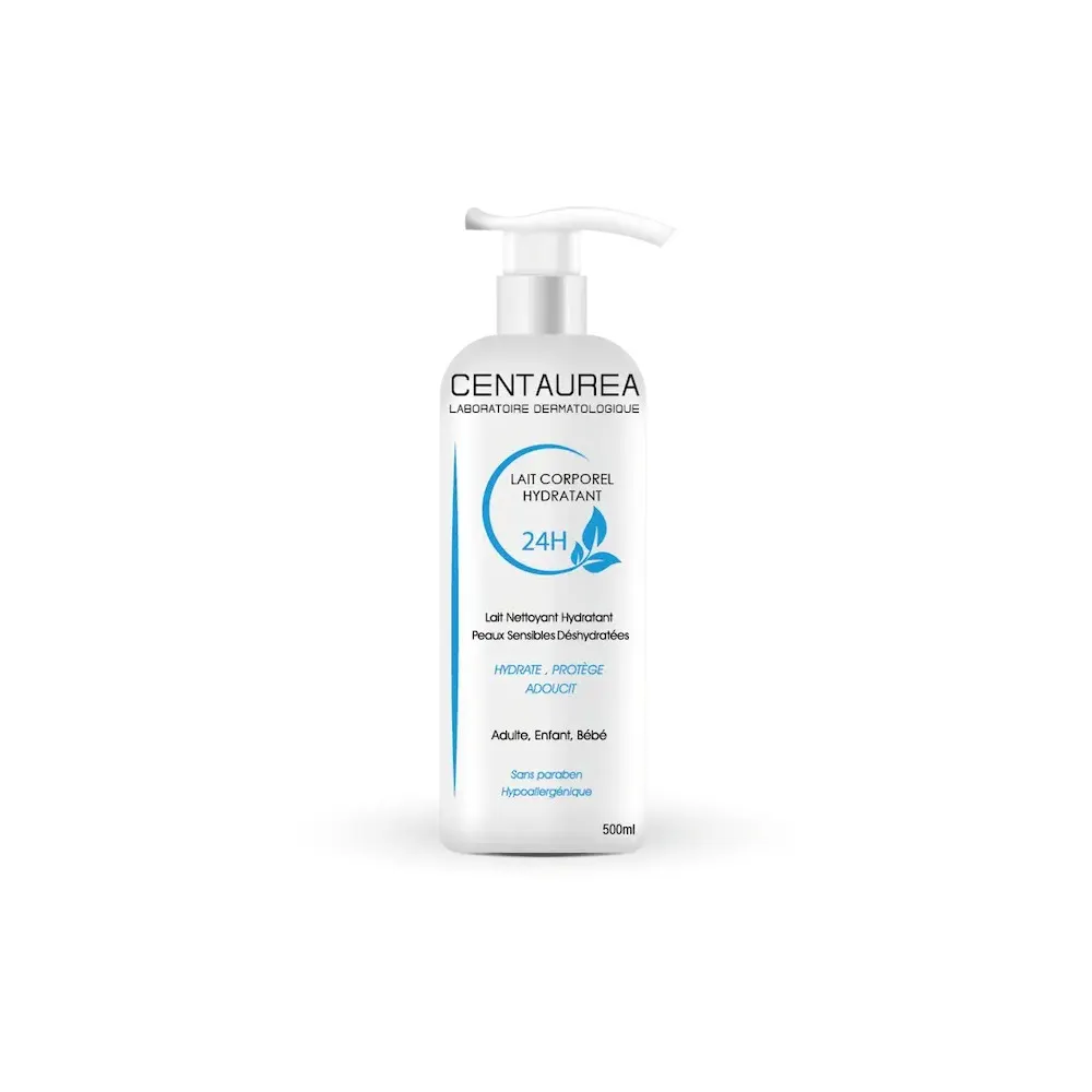 Centaurea حليب مرطب للجسم 24 ساعة 500 مل = كريم واقي من الشمس ملوّن SPF50+ هدية