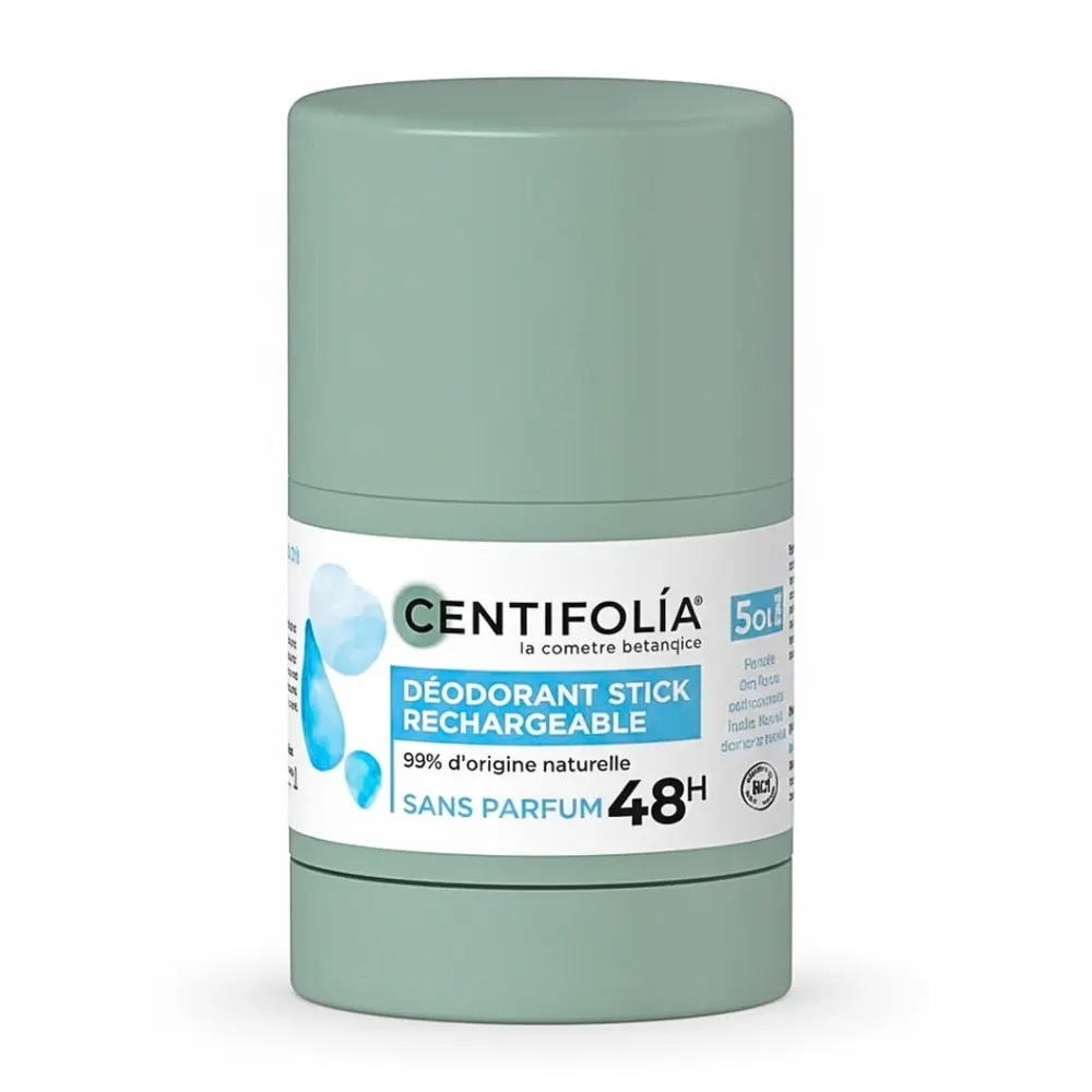 Centifolia مزيل عرق ستيك قابل لإعادة التعبئة بدون عطر 48 ساعة للبشرة الحساسة
