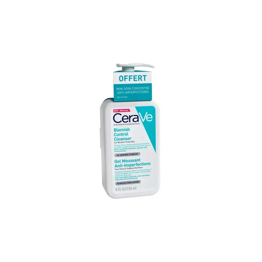 CERAVE GEL MOUSSANT ANTI IMPERFECTIONS 236ML = MINI TROUSSE OFFERTE
