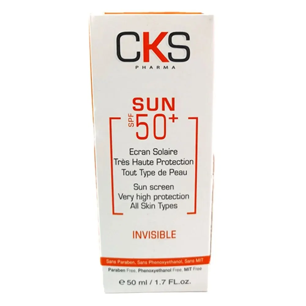 CKS Pharma Sun واقي الشمس مع حمض الهيالورونيك SPF50+ 45 مل