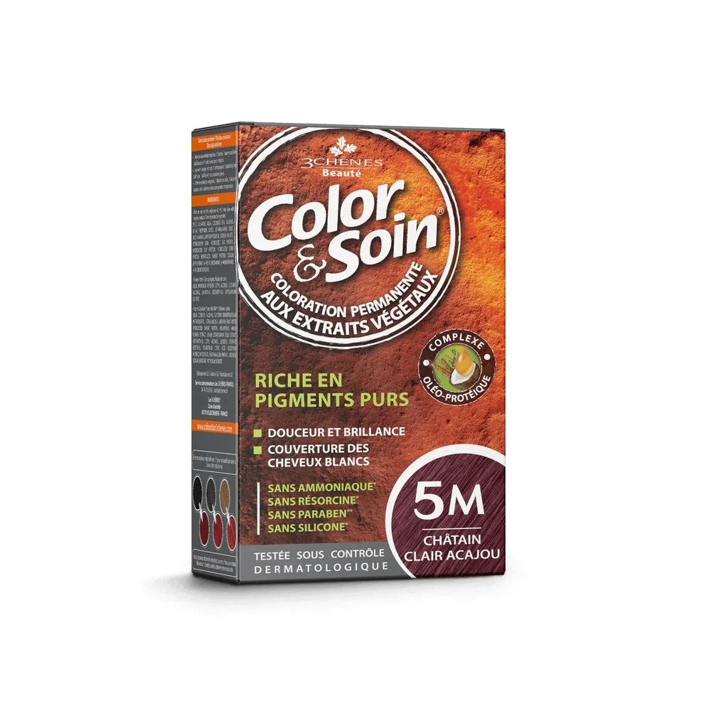 COLOR ET SOIN COLORATION CHATAIN CLAIR ACAJOU 5M