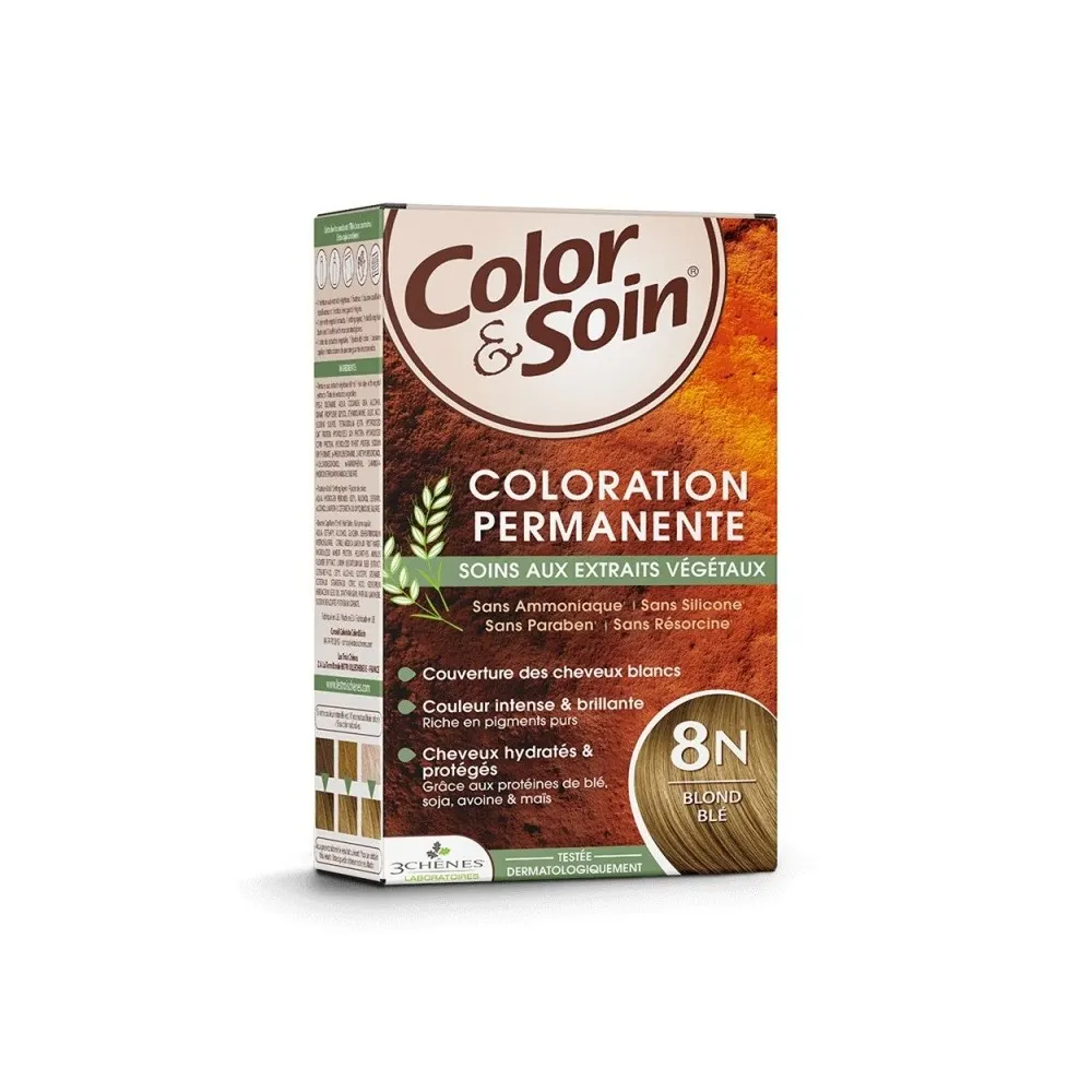 COLOR ET SOIN PERMANENT HAIR DYE 8N WHEAT GERM BLOND