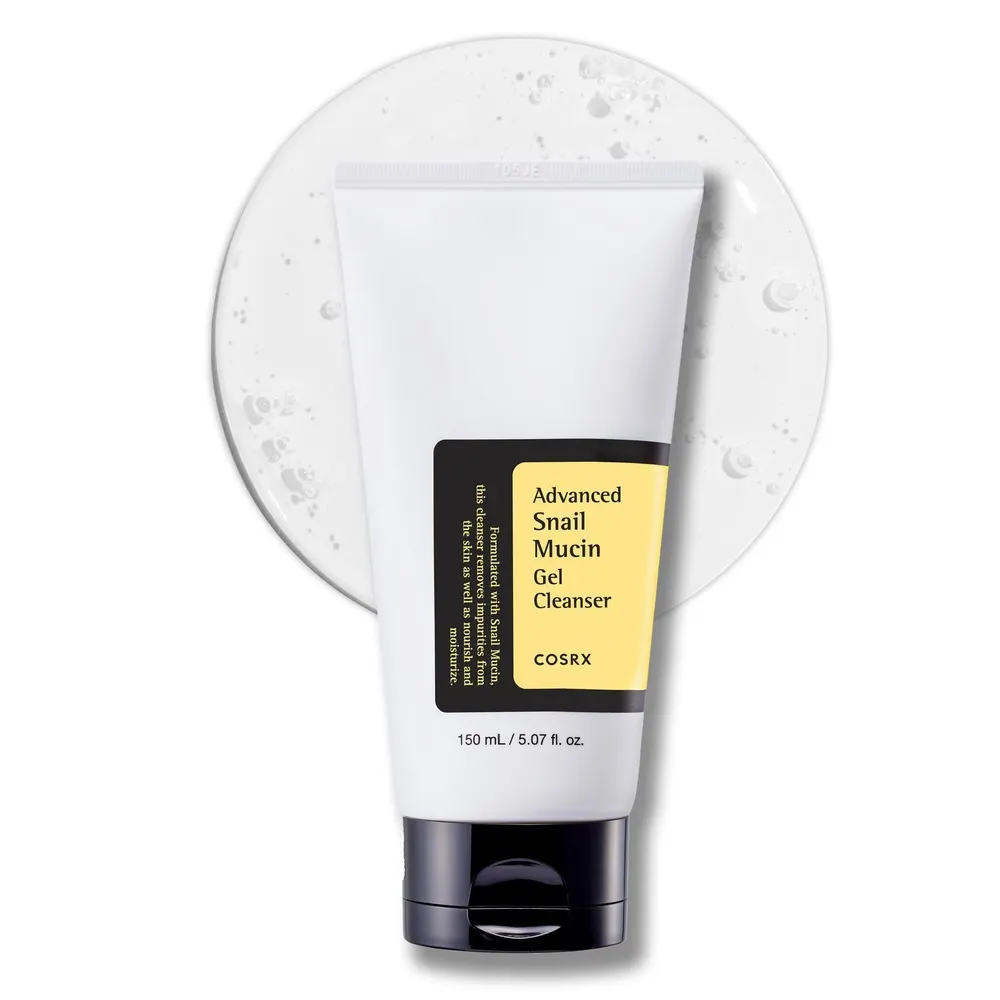 COSRX Advanced Snail Mucin Gel Cleanser 150 ml – Nettoyant visage hydratant et réparateur coréen