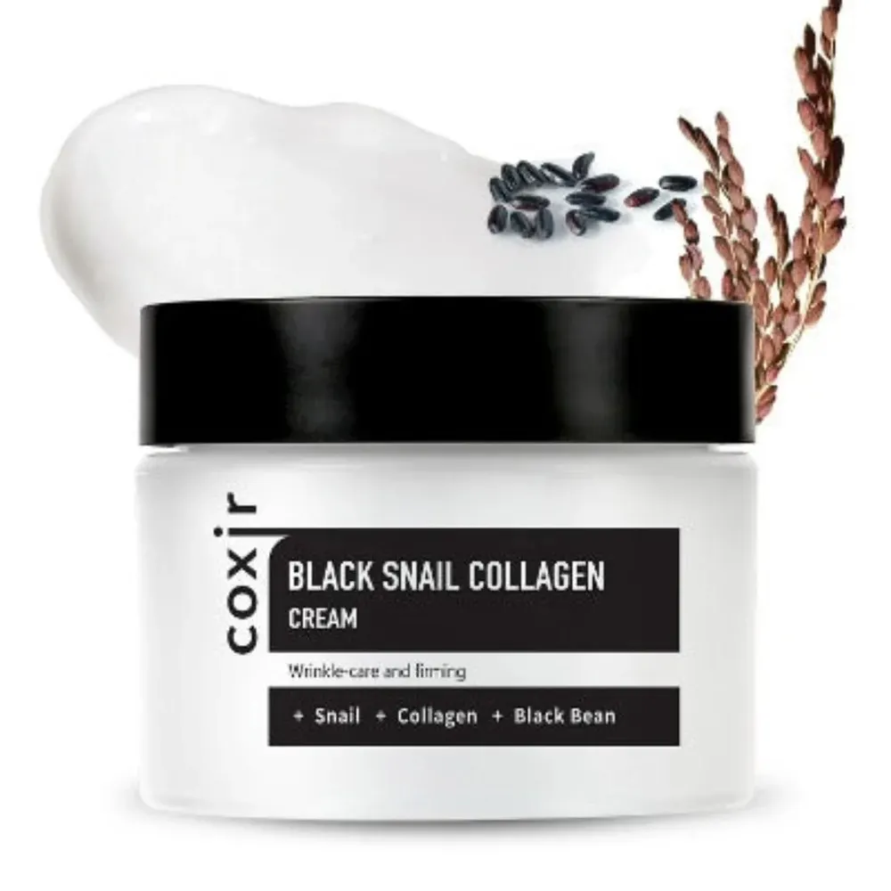 Coxir Black Snail Collagen Cream 50 مل كريم مضاد للشيخوخة مرمم ومرن