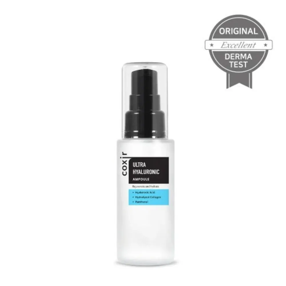 Coxir Ultra Hyaluronic Ampoule 50 مل أمبولة مرطبة مكثفة بحمض الهيالورونيك