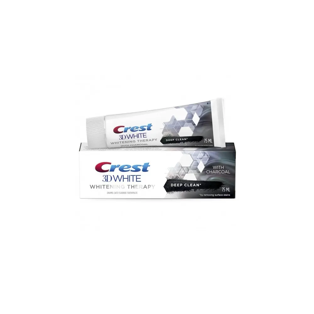 Crest Dentifrice 3D White Charcoal deep clean 75ml