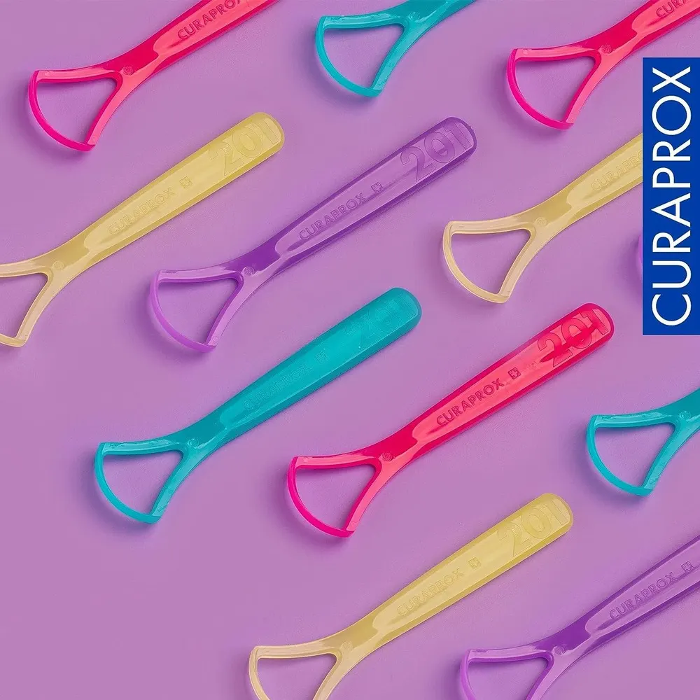 Curaprox CTC 202 مكشطة اللسان بحافتين