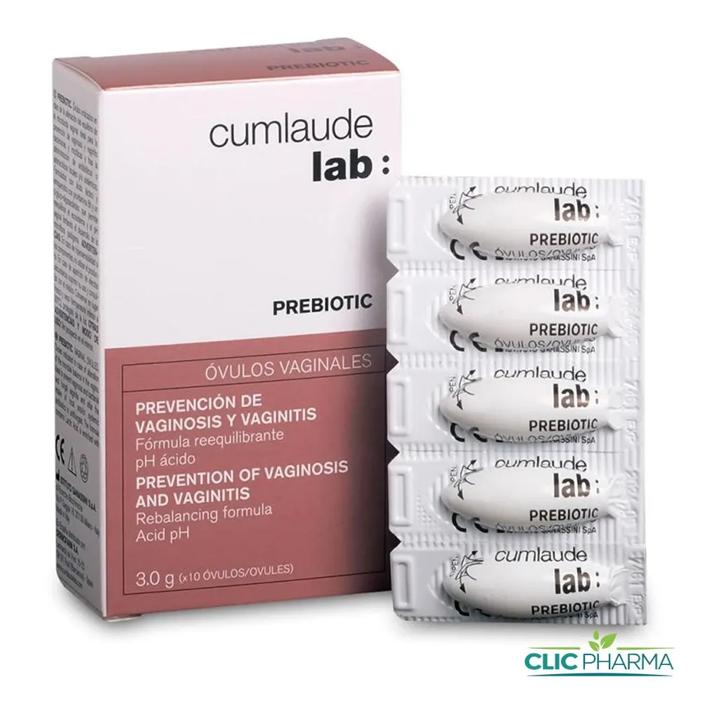 Cumlaude Lab Prebiotic Ovules x10 – Ovules Vaginales Rééquilibrantes & Protectrices de la Flore Intime
