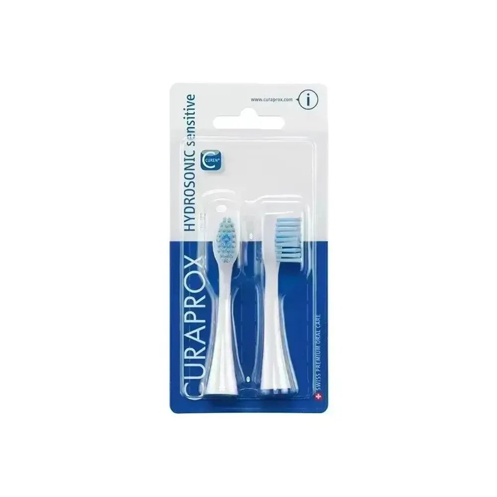 Curaprox CHS 200 Hydrosonic Easy Sensitive رؤوس بديلة قطعتان