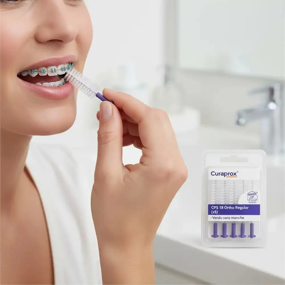 Curaprox CPS 18 Ortho Regular (×5) يُباع بدون مقبض