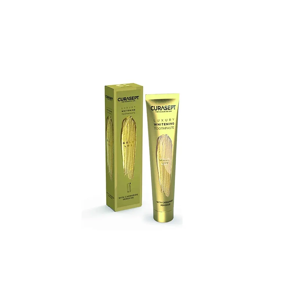 CURASEPT Luxury Gold dentifrice blanchissant au peroxyde de carbamide