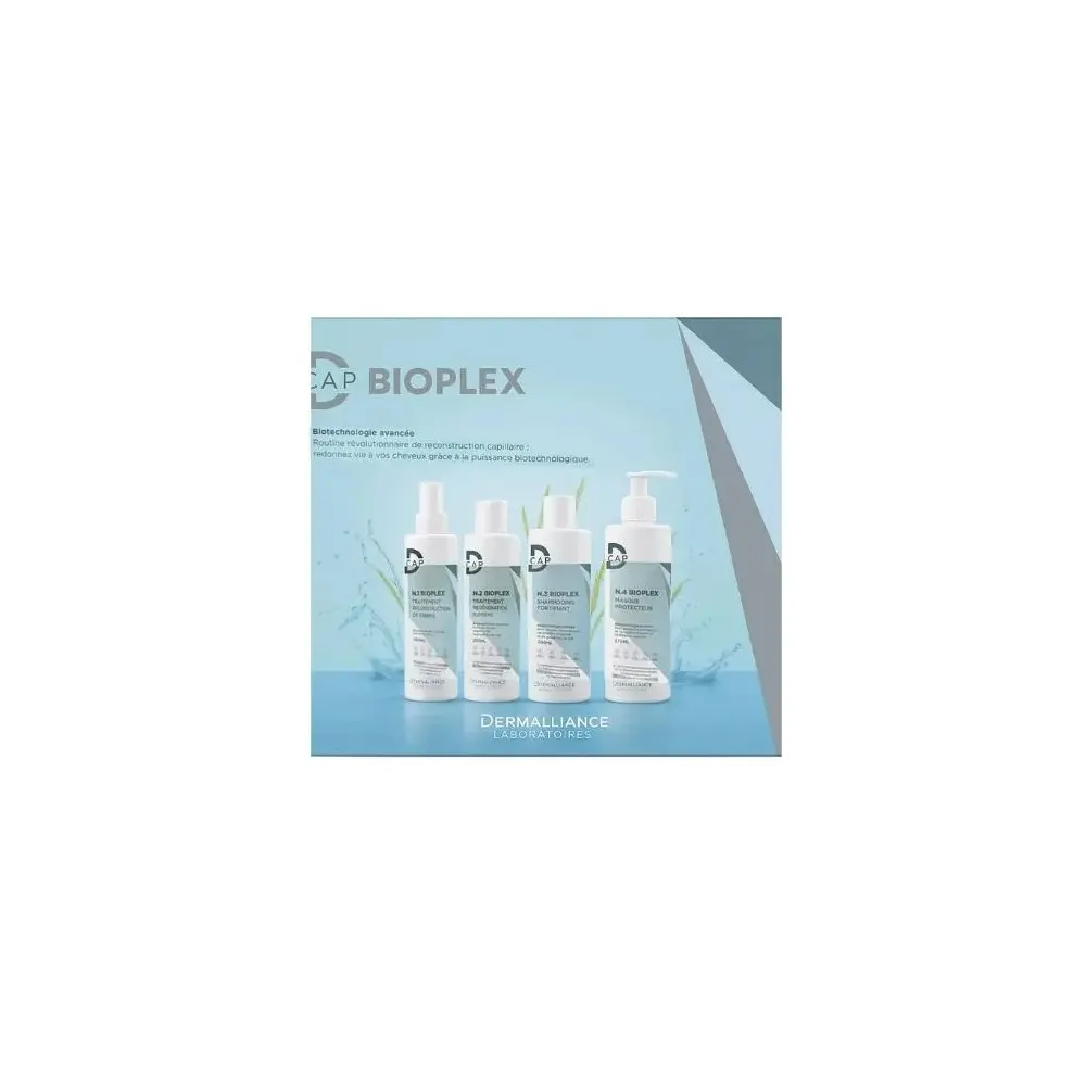 D-Cap Bioplex Coffret Traitement Fibre + traitement Supreme + shampooing Forti + masque