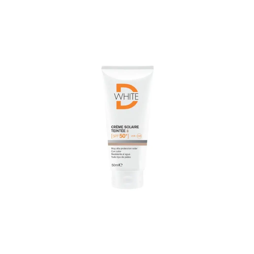D-White كريم واقي من الشمس ملون متوسط SPF50 – 50 مل