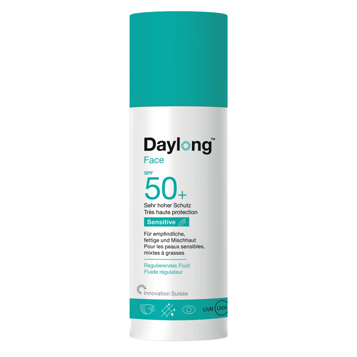Daylong Sensitive Face سائل واقي من الشمس منظم SPF50 – 50 مل