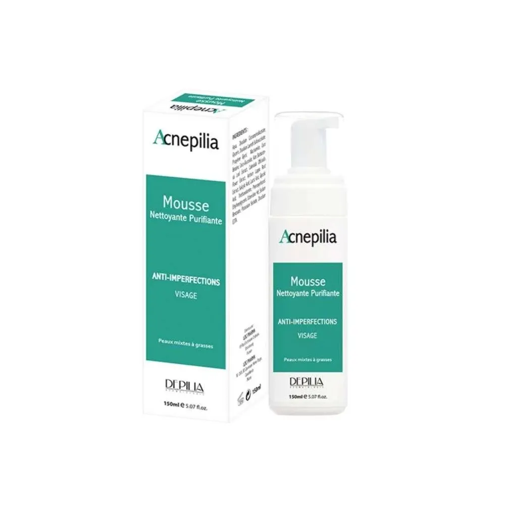 Depilia Acnepilia mousse nettoyante purifiante 150ml