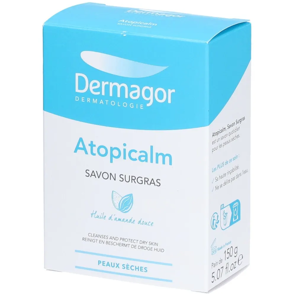 Dermagor – Atopicalm Soap Surgras للبشرة الجافة – 150 غ