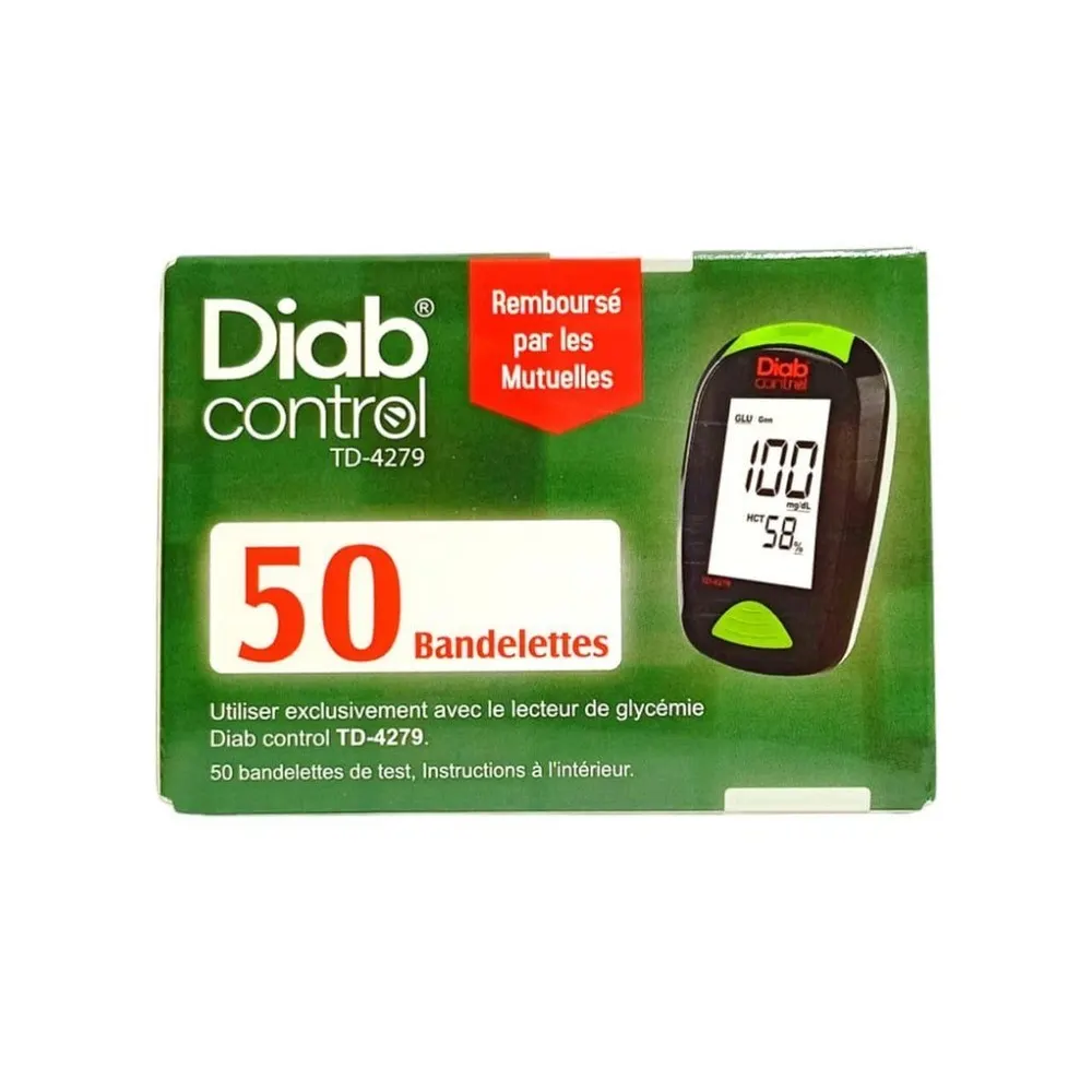 Diab Control علبة 50 شريط اختبار