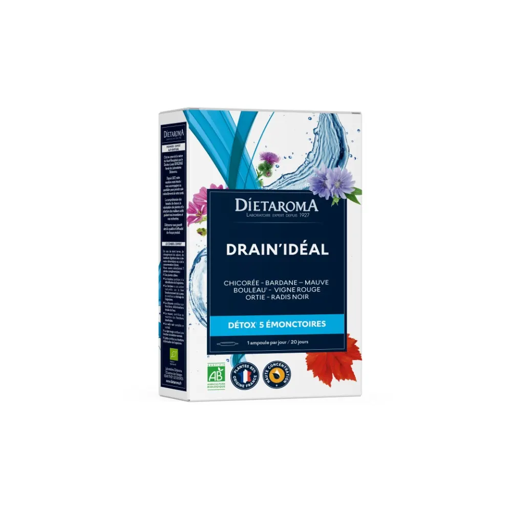 Dietaroma DrainIdeal عضوي 20 أمبولة