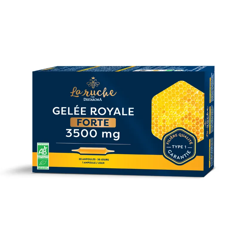 Dietaroma La Ruche غذاء ملكات النحل Forte 3500 ملغ 20 أمبولة