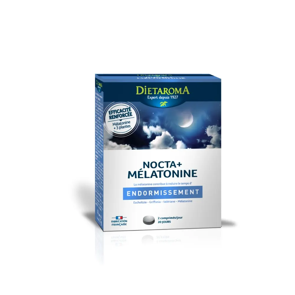 Dietaroma Nocta + Mélatonine 40 comprimés