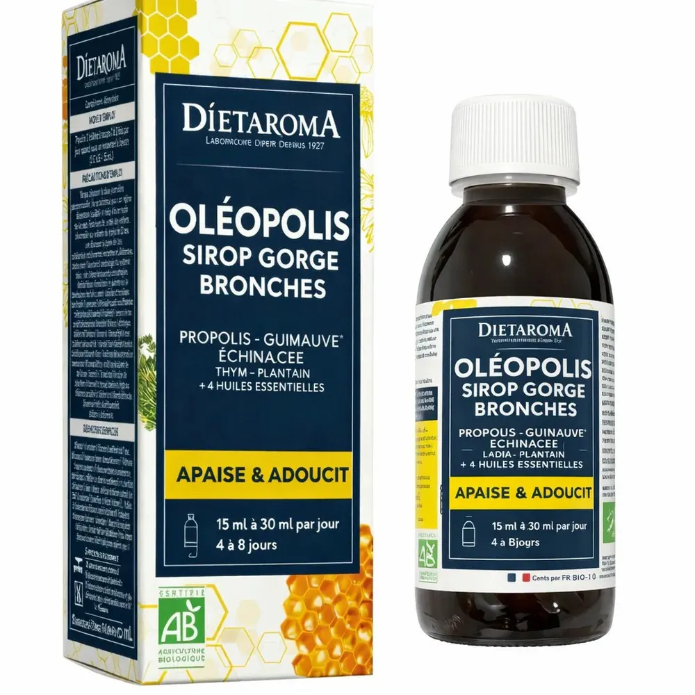 Dietaroma Oléopolis شراب الحلق 125 مل
