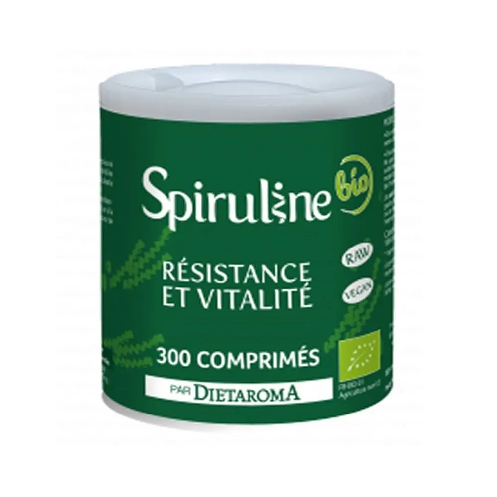 DIETAROMA Spiruline Bio – 300 Comprimés