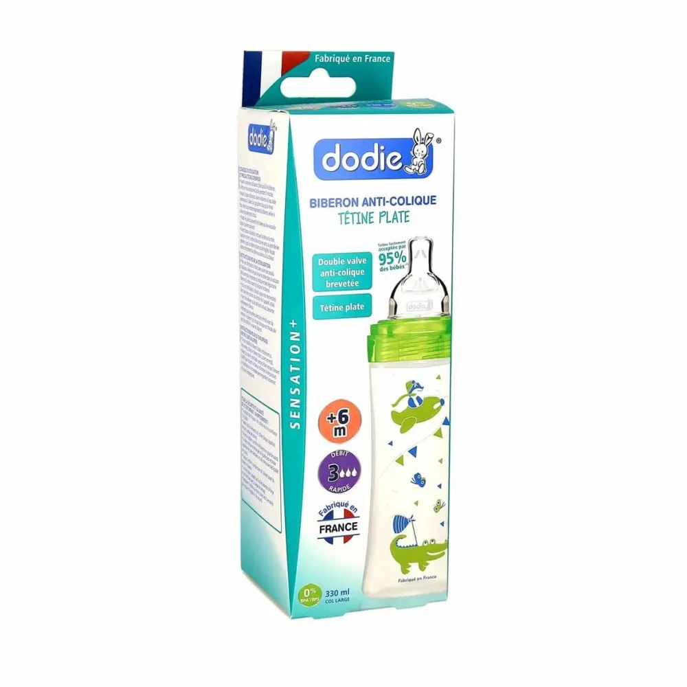 Dodie رضاعة مضادة للمغص تدفق سريع Sensation 330 مل