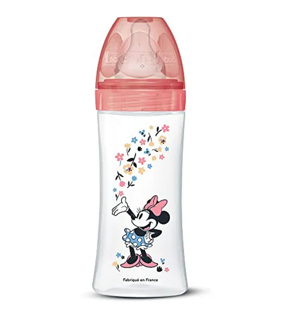 Dodie – Biberon Disney Baby Minnie Initiation+ Anti-colique débit 3 (6M +) – 330 ml