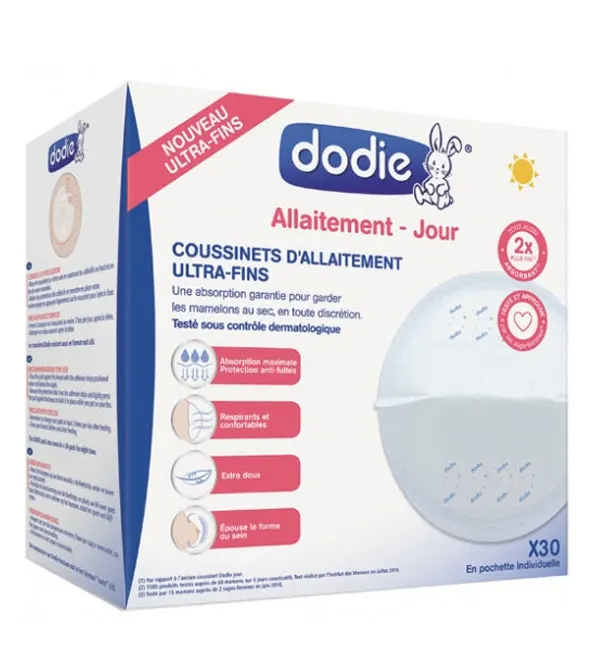 Dodie – وسادات الرضاعة الطبيعية نهارية (×30)