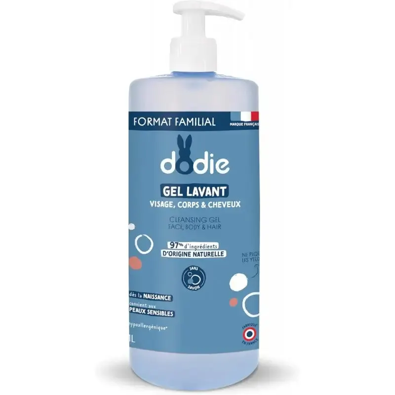 Dodie جل غسول 3 في 1 زجاجة بمضخة 1 لتر