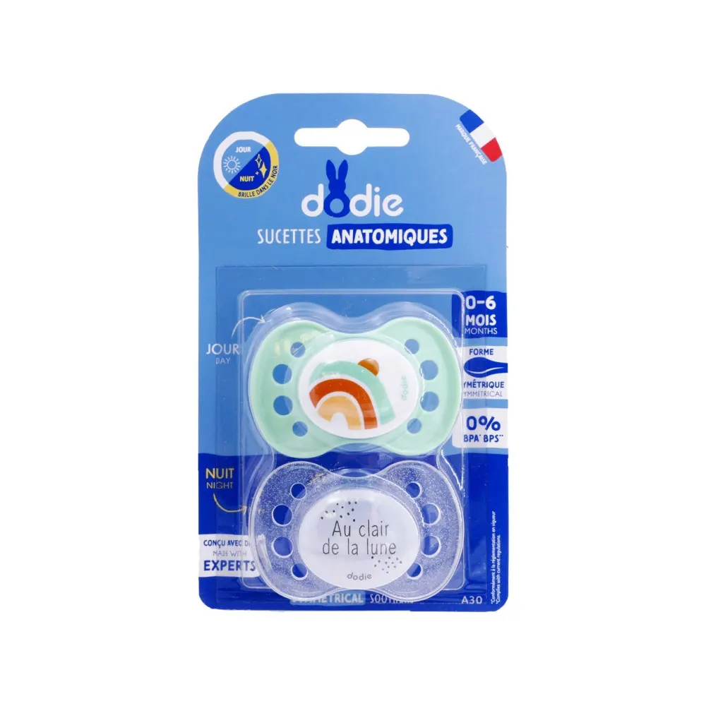 Dodie Sucette 0-6mois Duo Extra Fine Jour Nuit F1 2358