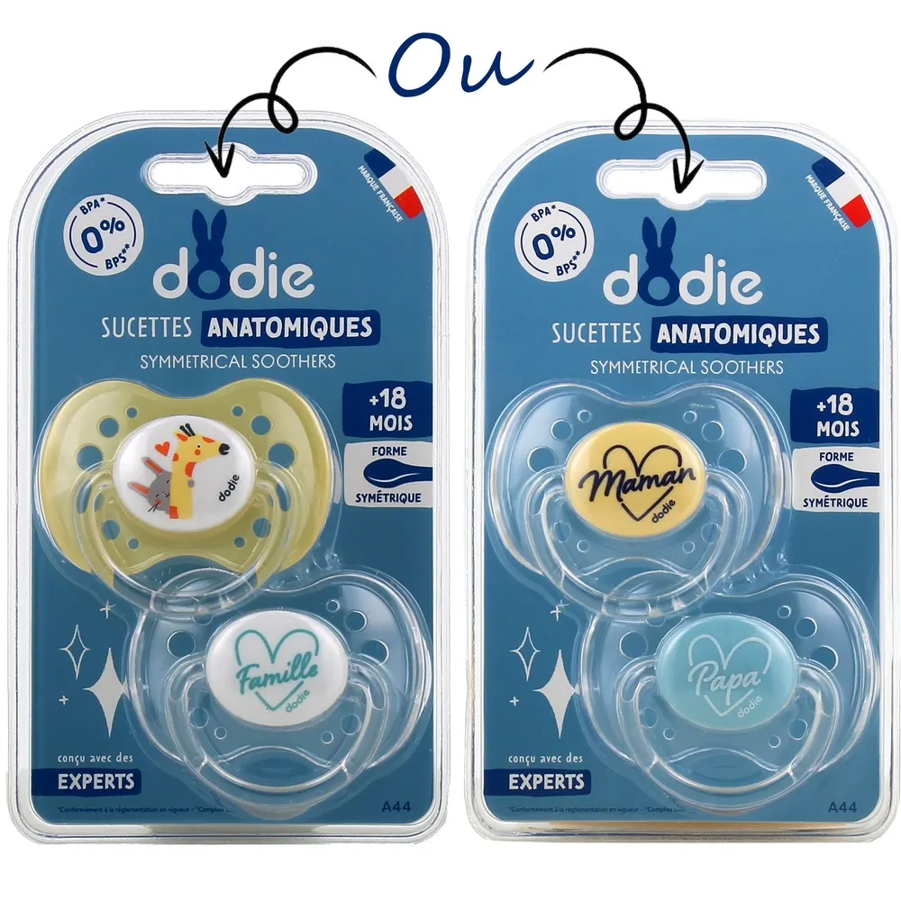 DODIE SUCETTE +18 MOIS DUO EXTRA FINE BLEU F5